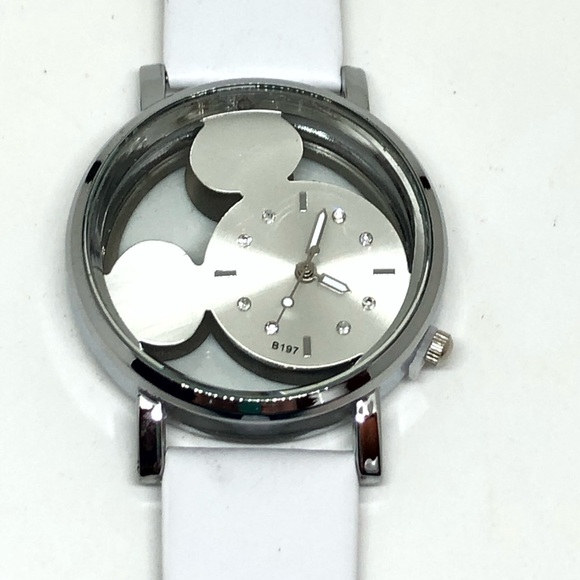 White Mickey Mouse Quartz Watch - Picture 2 of 12
